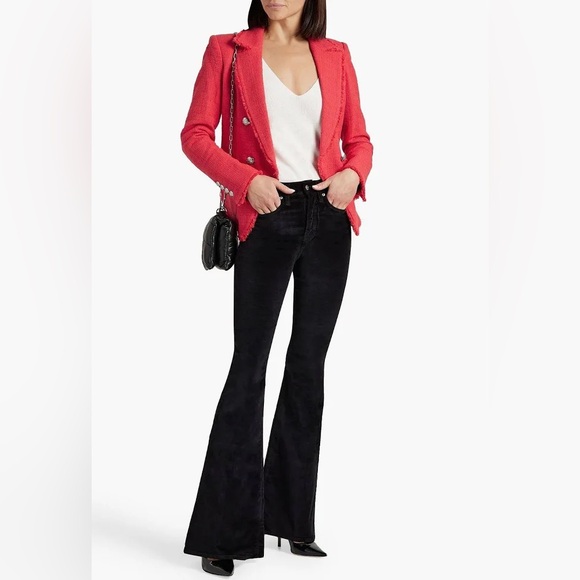 Veronica Beard Velvet Flared Pants - Picture 2 of 12